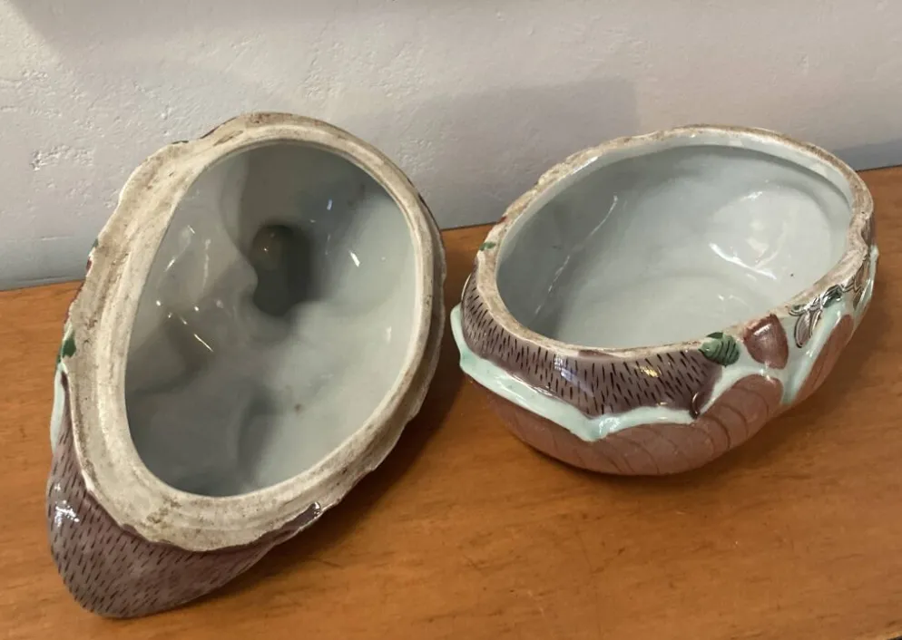 Poule en céramique - boite