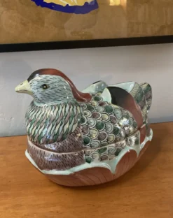 Poule en céramique - boite