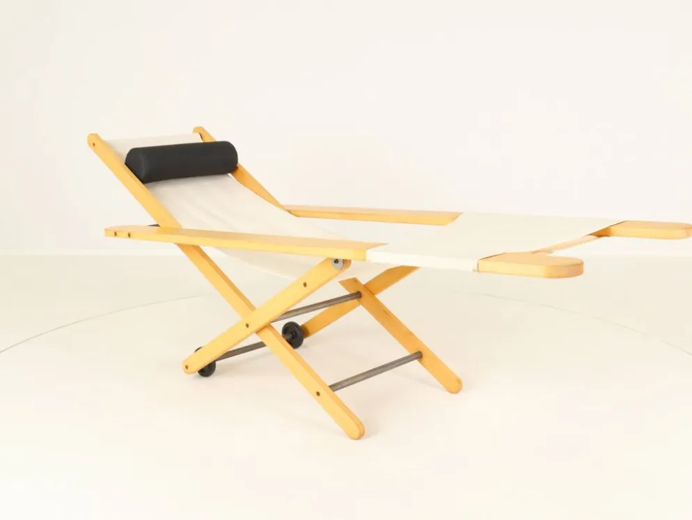 Prototype unique de chaise longue d'extérieur, probablement B&B Italia, Italie, années 1980