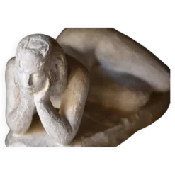 PRYAS, Femme nue allongée, sa tête reposant dans les mains (vers 1940)
