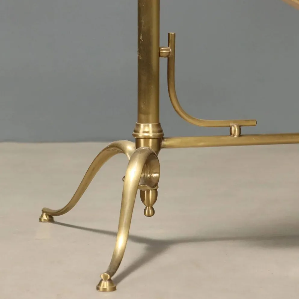 Psyché en laiton avec miroir inclinable