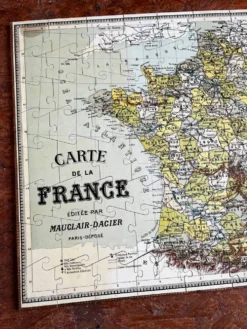 Puzzle carte de France vintage