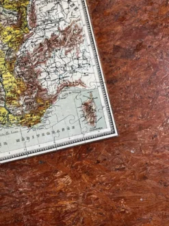 Puzzle carte de France vintage