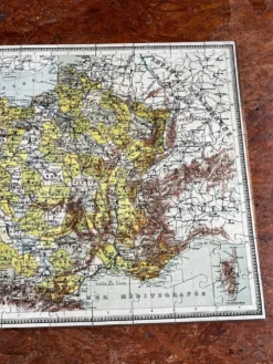 Puzzle carte de France vintage