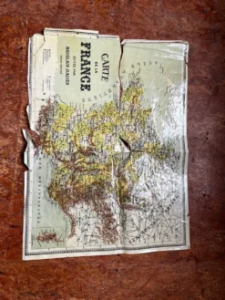 Puzzle carte de France vintage