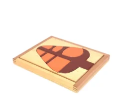 Puzzle graphique en bois " arbre ", années 70
