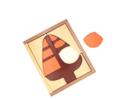 Puzzle graphique en bois 