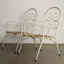 Quatre chaises de jardin des années 1960