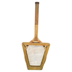 Raquette ancienne en bois avec cadre