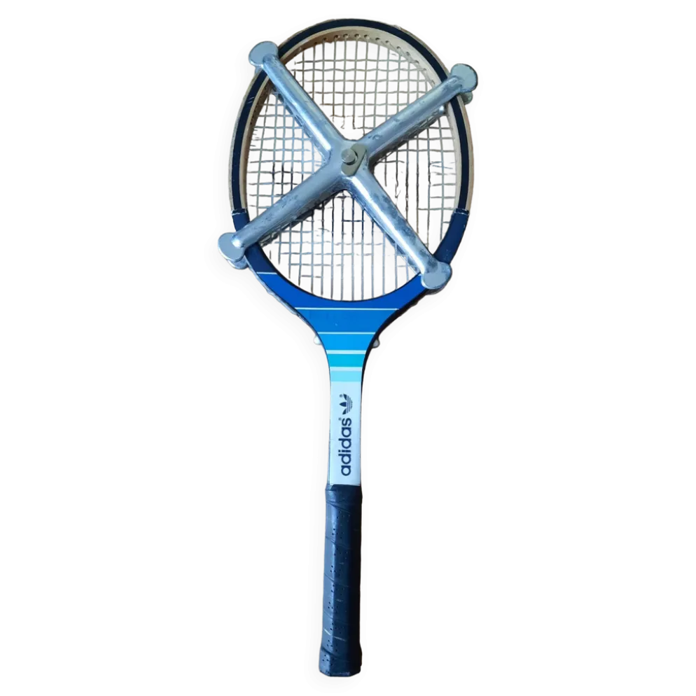 Raquette bois vintage Adidas Kid avec presse aluminium