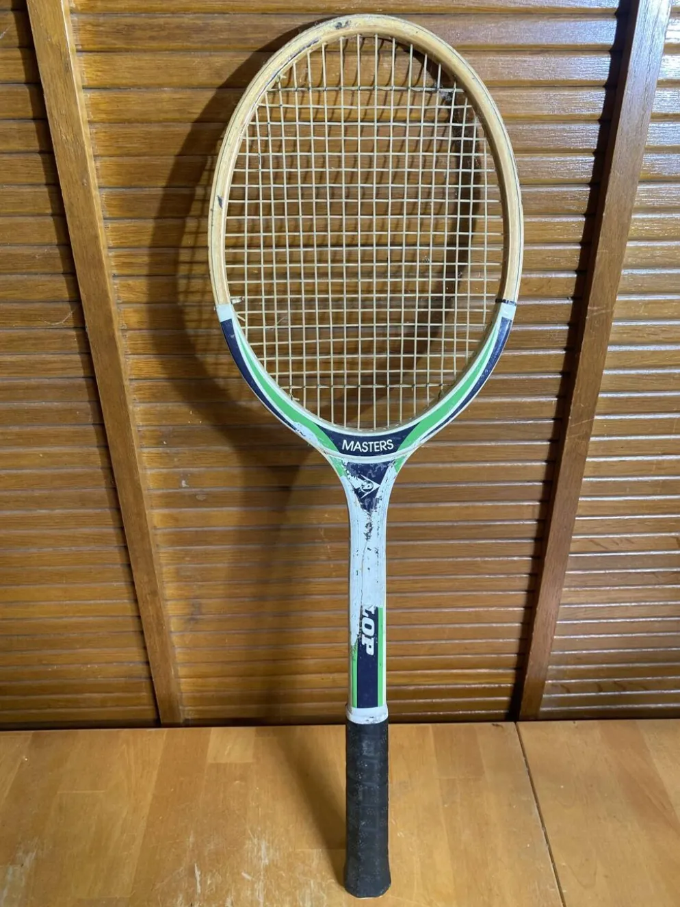 Raquette de tennis ancienne Dunlop master en bois