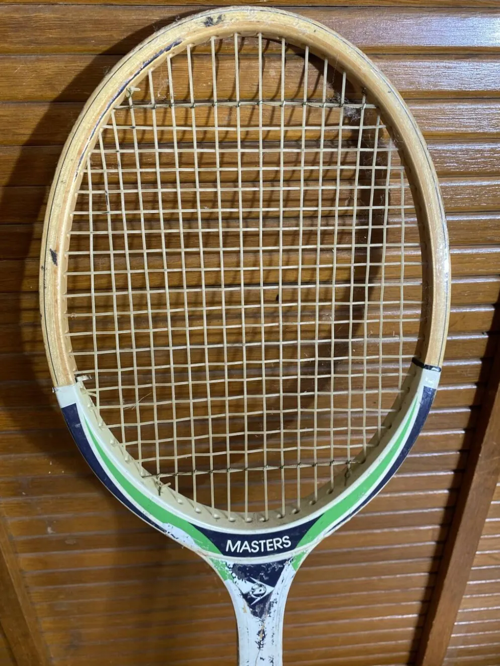 Raquette de tennis ancienne Dunlop master en bois