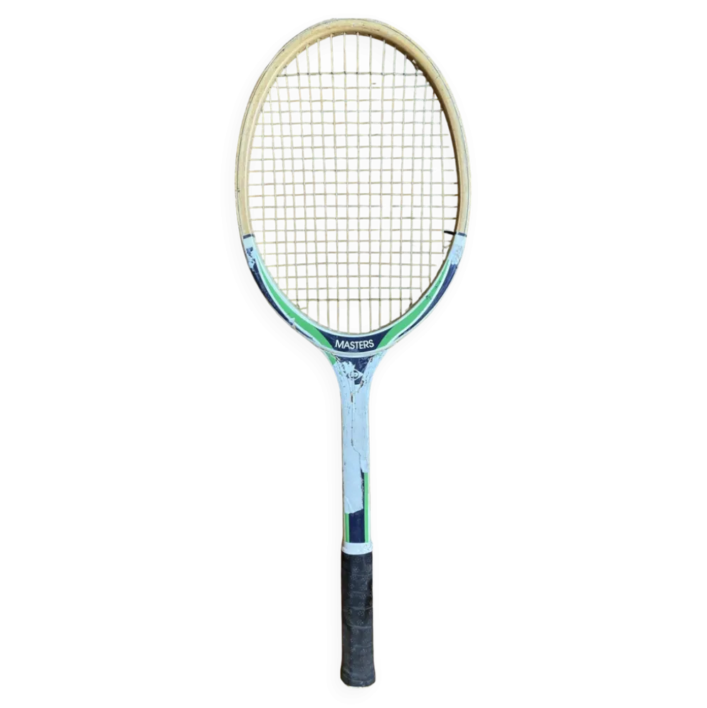 Raquette de tennis ancienne Dunlop master en bois