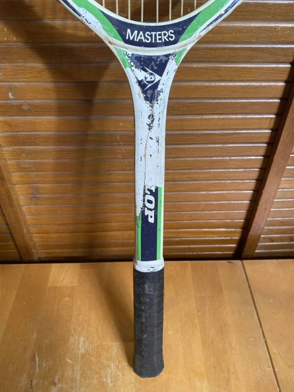 Raquette de tennis ancienne Dunlop master en bois