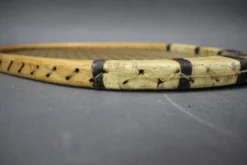Raquette de tennis Prieur Paris avec presse en bois d'origine, vers 1930-1950