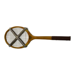 Raquette de tennis vintage en bois