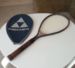 Raquette de tennis vintage Fischer années 70/80