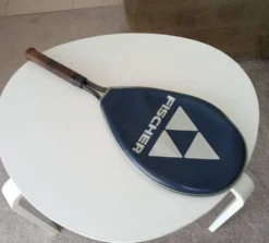 Raquette de tennis vintage Fischer années 70/80