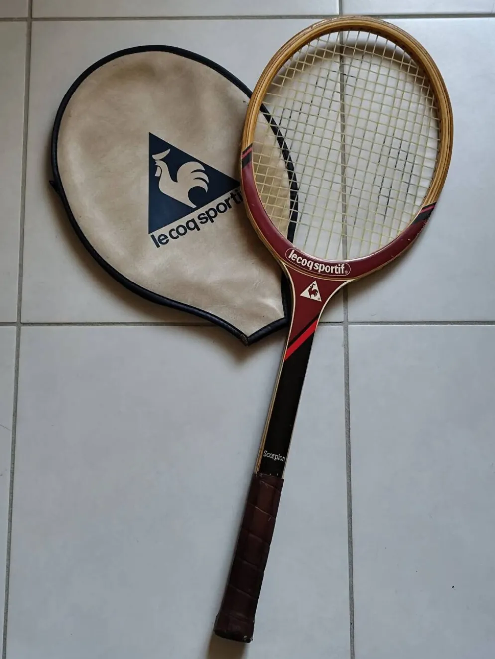 Raquette Le Coq Sportif modèle Scorpion "Endorsed by Roscoe Tanner"