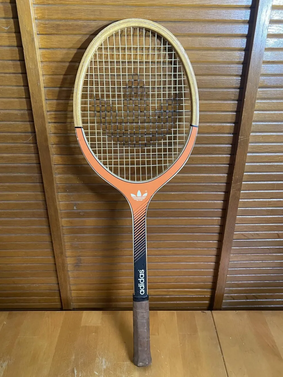 Raquette tennis ancienne adidas lady bois + housse adidas vintage #e19