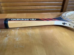 Raquette Tennis Ancienne ADIDAS Ilie Nostase Bois Sport + Housse Vinta