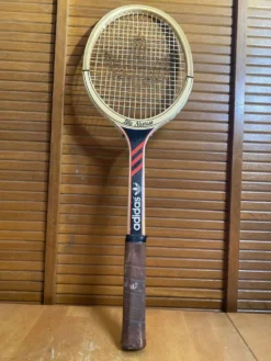 Raquette Tennis Ancienne ADIDAS Ilie Nastase Bois Sport Vintage #E245