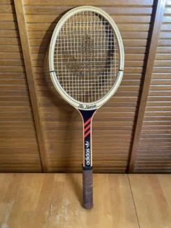 Raquette Tennis Ancienne ADIDAS Ilie Nastase Bois Sport Vintage #E245