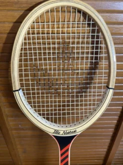 Raquette Tennis Ancienne ADIDAS Ilie Nastase Bois Sport Vintage #E245