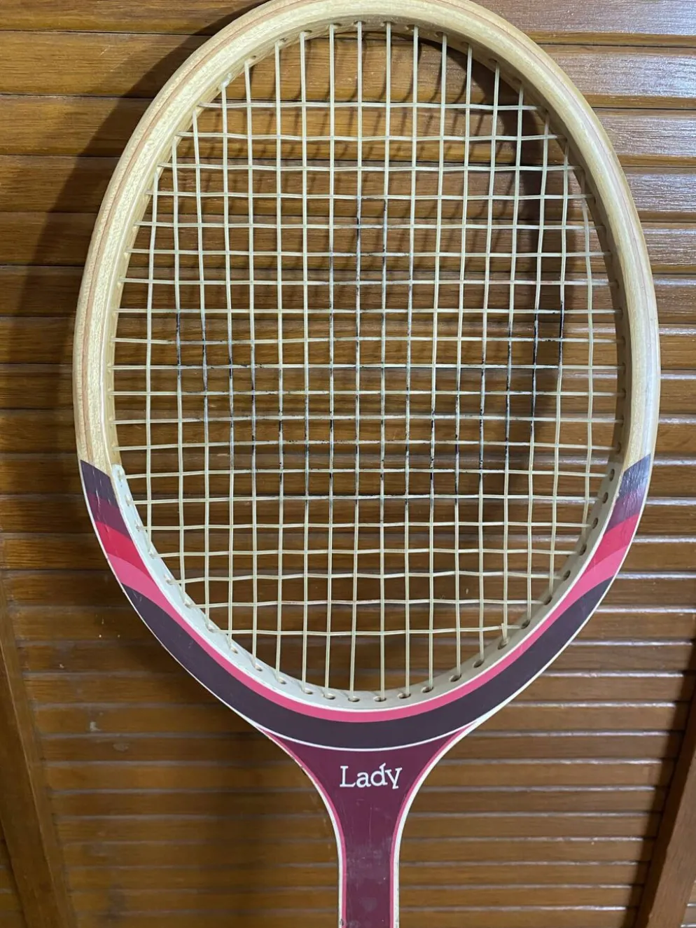 Raquette Tennis Ancienne ADIDAS Lady Bois Sport Vintage #E195