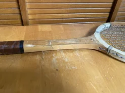 Raquette Tennis Ancienne Bois Sport Vintage #E214