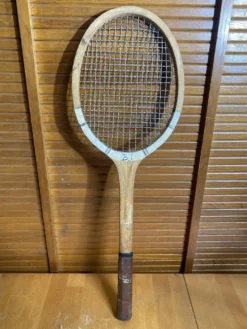 Raquette Tennis Ancienne Bois Sport Vintage #E214