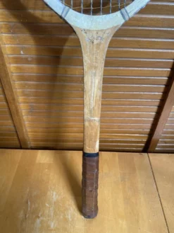 Raquette Tennis Ancienne Bois Sport Vintage #E214