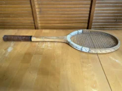 Raquette Tennis Ancienne Bois Sport Vintage #E214