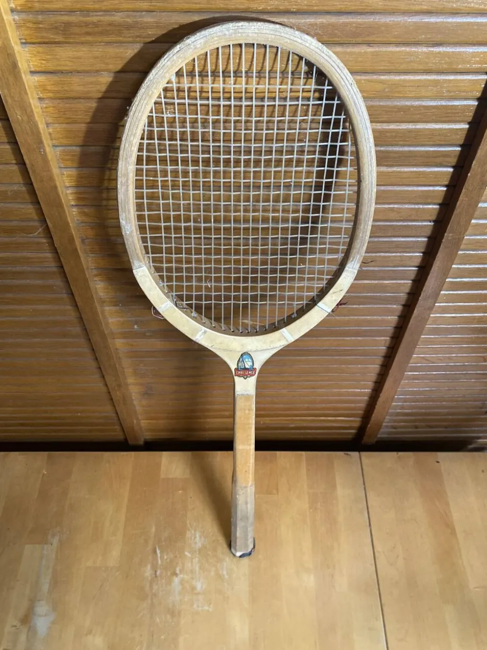 Raquette tennis ancienne challenge bois sport vintage