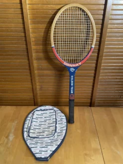 Raquette tennis ancienne donnay bois + housse sport vintage
