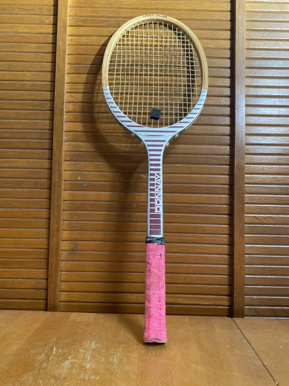 Raquette tennis ancienne donnay lady club bois sport vintage