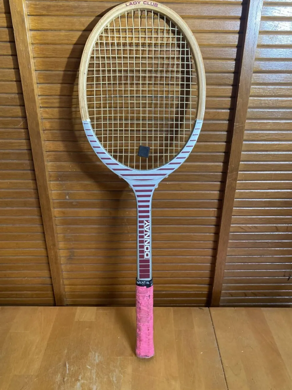 Raquette tennis ancienne donnay lady club bois sport vintage