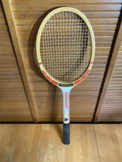 Raquette Tennis Ancienne DONNAY Trophy Bois Sport Vintage #E224