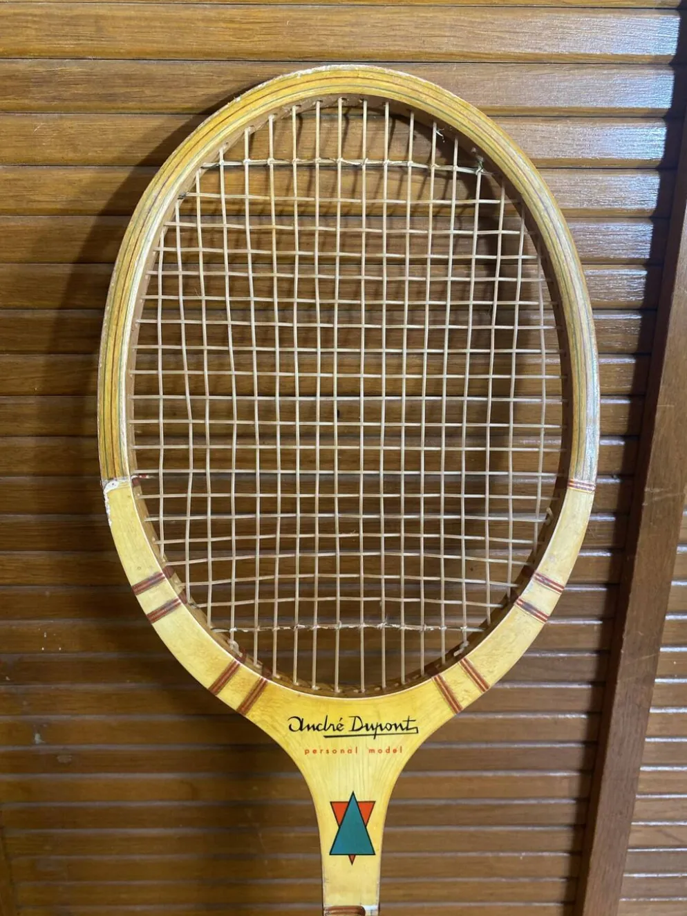 Raquette tennis ancienne donnay la hutte bois + housse montana vintage
