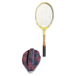 Raquette tennis ancienne donnay la hutte bois + housse montana vintage