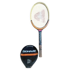 Raquette tennis ancienne donnay bjorn borg bois + housse vintage