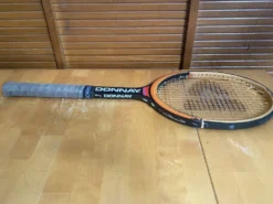 Raquette tennis ancienne donnay bjorn borg bois + housse vintage