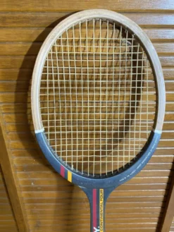 Raquette tennis ancienne donnay continental four bois sport vintage #e