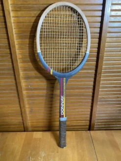 Raquette tennis ancienne donnay continental four bois sport vintage #e