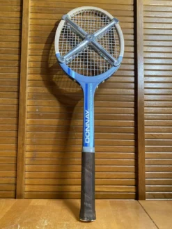 Raquette tennis ancienne donnay continental one bois + zéphyr vintage