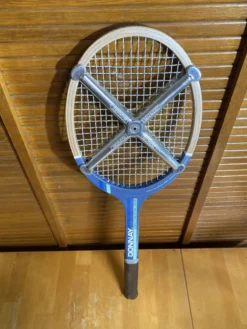 Raquette tennis ancienne donnay continental one bois + zéphyr vintage