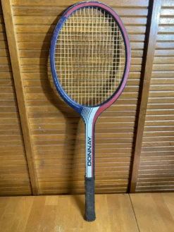 Raquette Tennis Ancienne DONNAY GLM 27 Bois + Housse Sport Vintage #E2