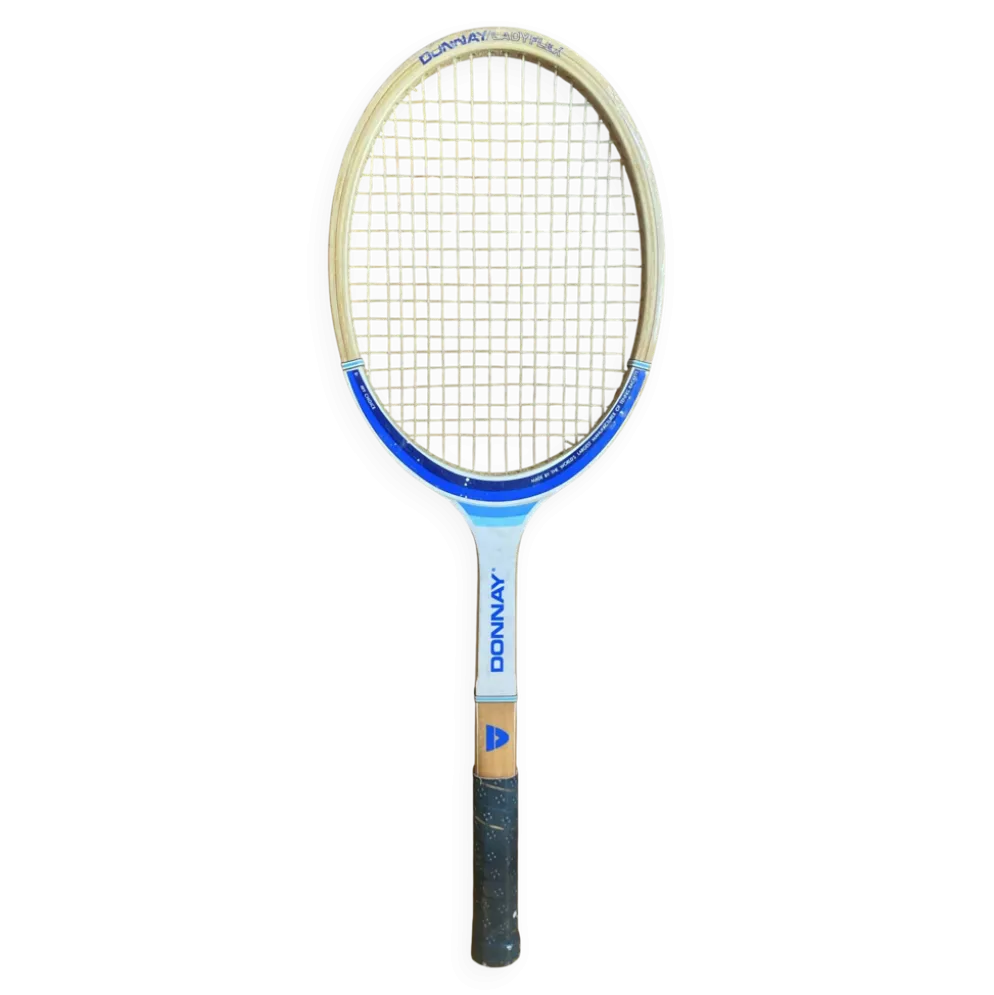 Raquette Tennis Ancienne DONNAY Lady Flex Bois Vintage #E193
