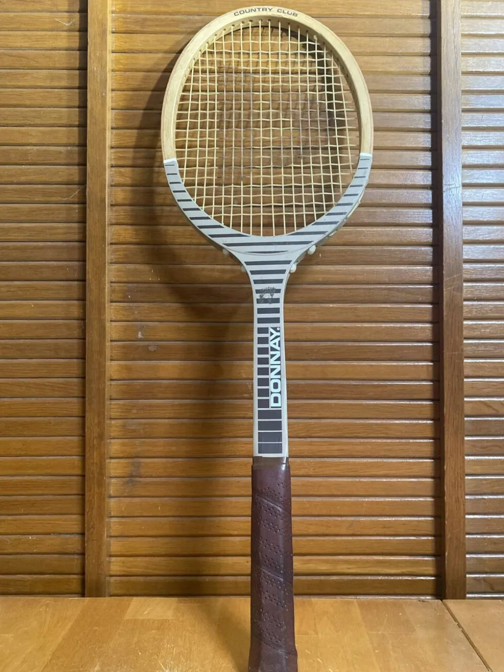 Raquette Tennis Ancienne DONNAY Country Club Bois Vintage #E192