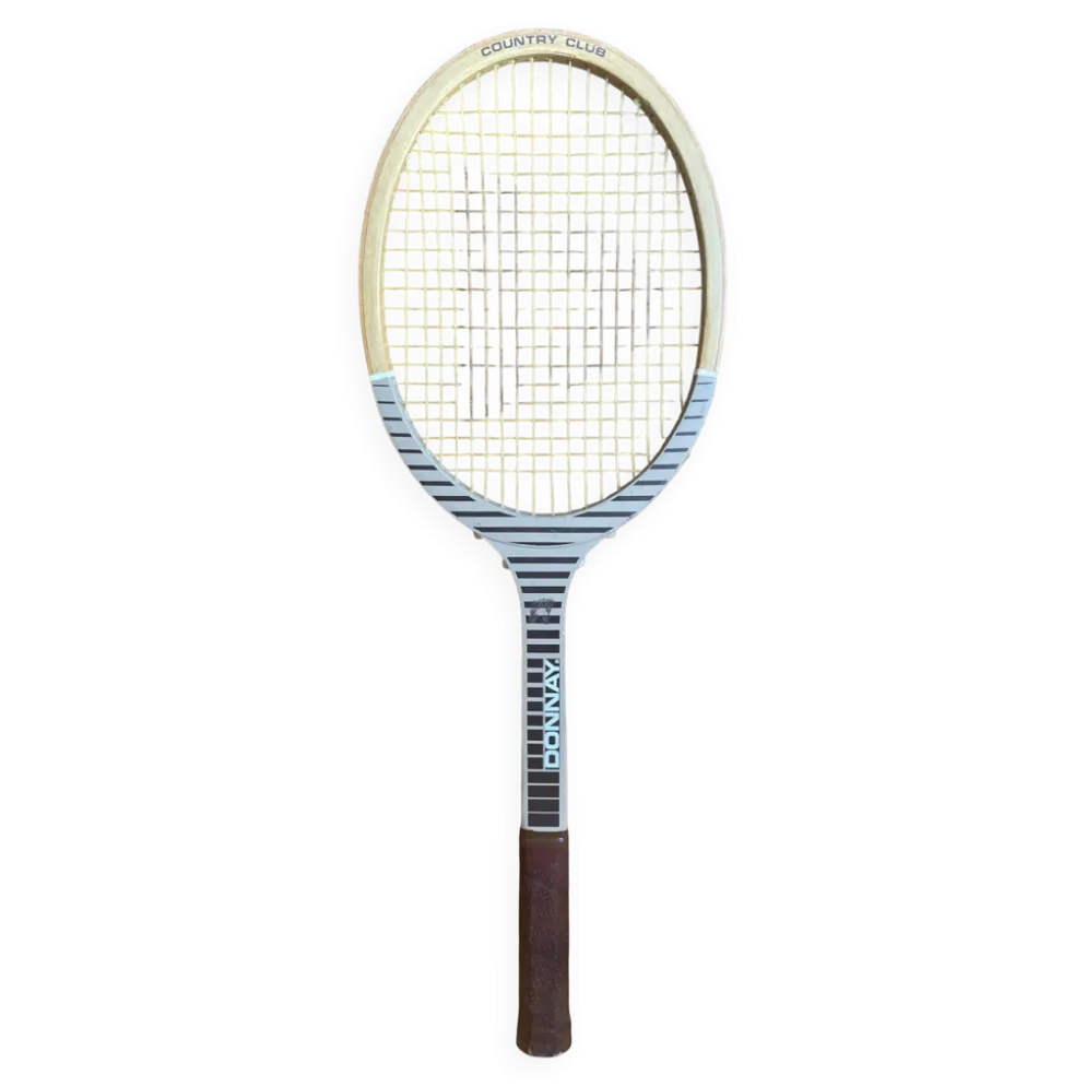 Raquette Tennis Ancienne DONNAY Country Club Bois Vintage #E192